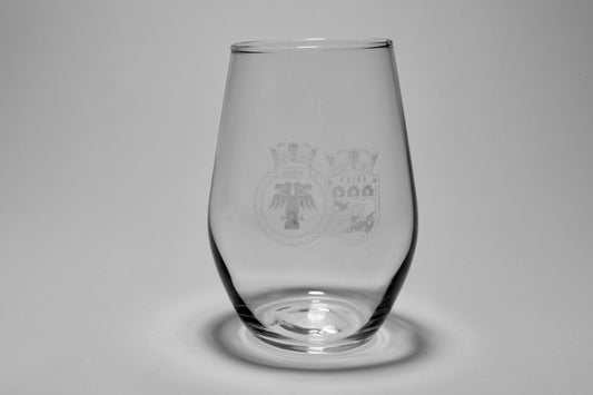 Concerto Glass, Etched HMCS HAIDA Crests