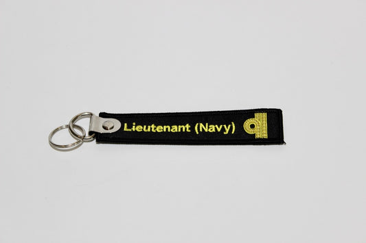 Keychain, Embroidered, Lieutenant (Navy)