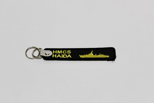 Keychain, Embroidered, HMCS HAIDA