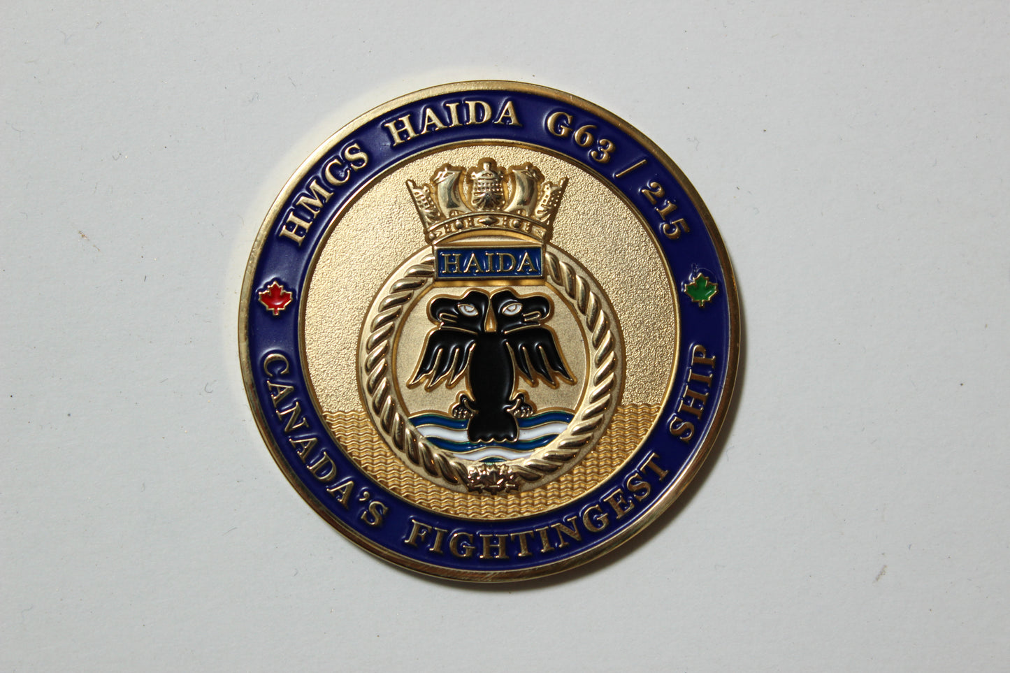 Coin, HMCS HAIDA, PO Crusher (Salute)