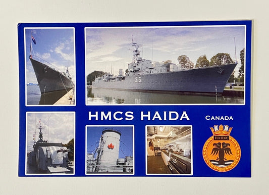 Post Card, HMCS HAIDA Collage