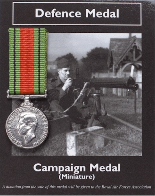 Miniature Medal, Defence Medal